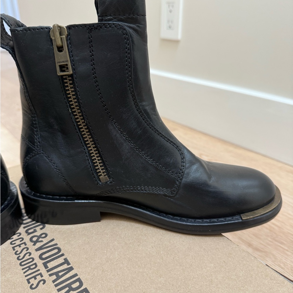 Zadig & Voltaire black womens boots new with box EU 37 - Picture 7 of 8